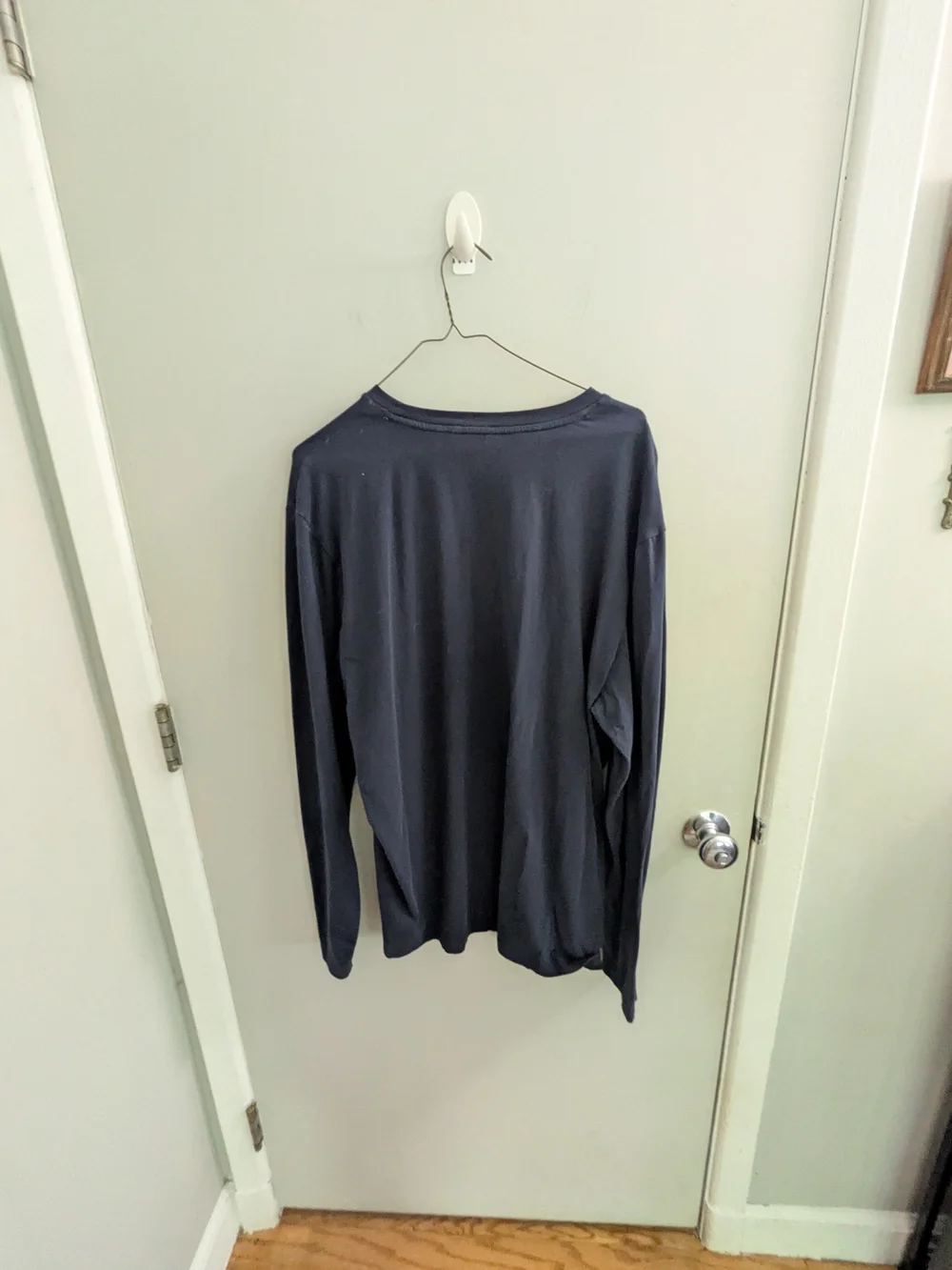 Nautica Long Sleeve Performance Crewneck Shirt - Navy Blue XL Neutral Classic